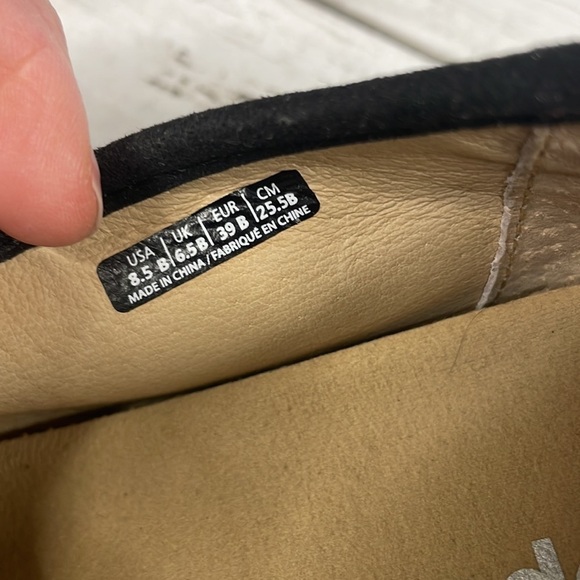 Spenco Black Suede Bailey Smoking Loafer Flat - Picture 6 of 7